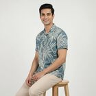 Men Grey Cotton Casual Shirt, हल्का ग्रे, small