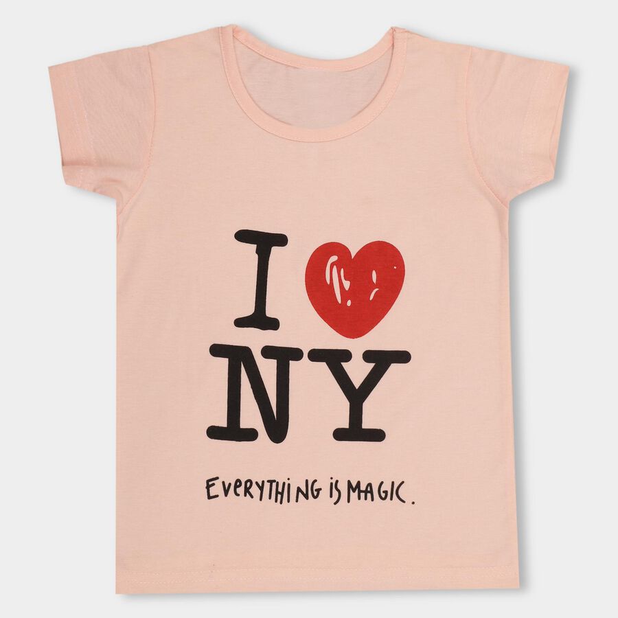 Girls' T-Shirt, Light Pink, large image number null