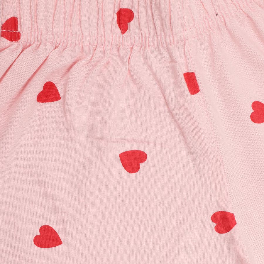 Girls' 100% Cotton Short Set, Coral, large