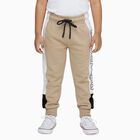 Boys' Beige Cotton Blend Printed Pyjama, गहरा पीला, small image number null