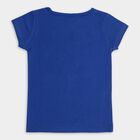 Girls' 100% Cotton T-Shirt , मध्यम नीला, small image number null
