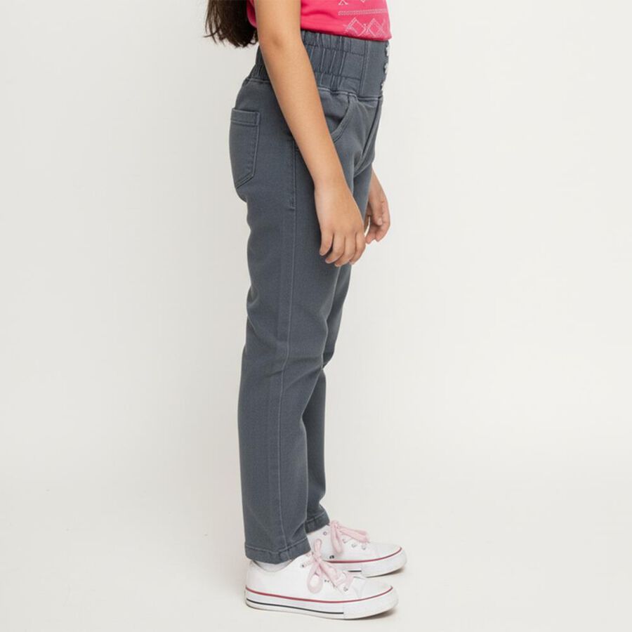 Girls' Jeans, हल्का ग्रे, large image number null