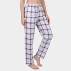 Women's White Regular Fit Floral Printed Pyjama, White, small