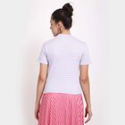 Stripes Cropped Top, Lilac, small image number null