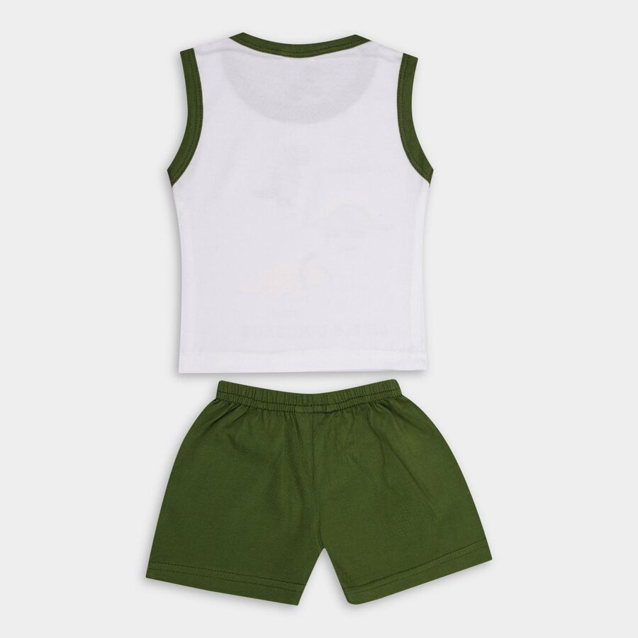 Infant Boys' 100% Cotton Baba Suit , ओलिव, large image number null