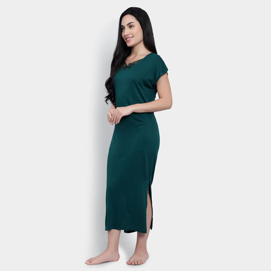 All Over Print Nighty, Dark Green, large image number null