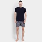 Men's 100% Cotton Boxers, Dark Grey, small