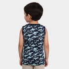 Boys Navy Blue Round Neck Casual Boys T-Shirt, नेवी ब्लू, small