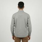 Men's Khaki Cotton Classic Casual Shirt, खाकी, small