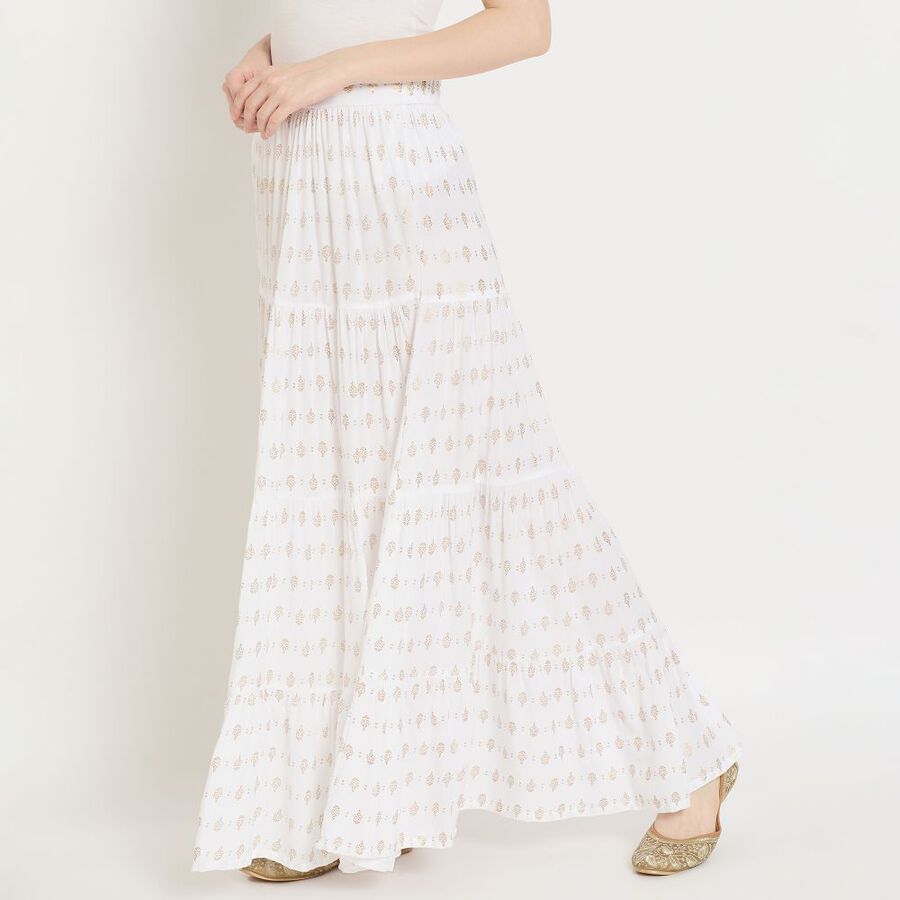 Ladies' Lehenga Skirt, Off White, large image number null