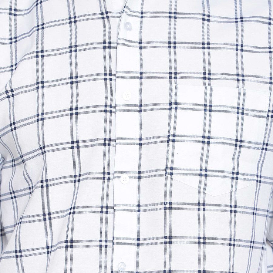 Checks Casual Shirt, White, large image number null
