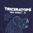 Boys Deep Midnight Navy Blue Cotton Crew Neck Casual T-Shirt, मध्यम नीला, small image number null