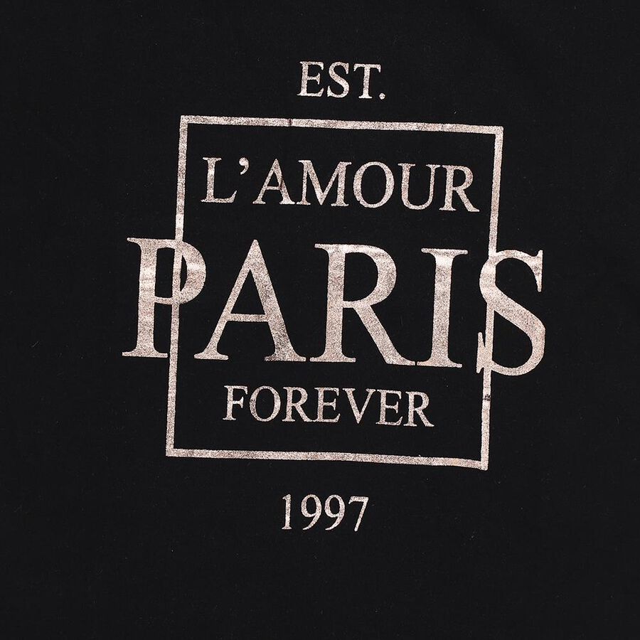 Girls' T-Shirt, काला, large