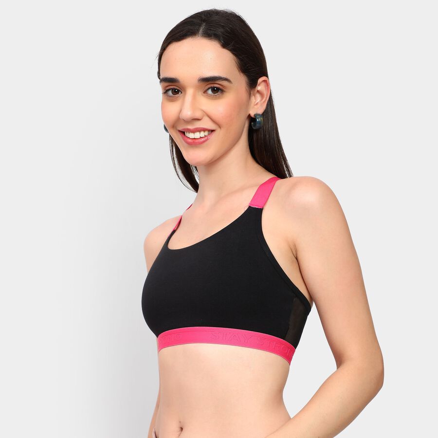 Ladies' Bra, Black, large image number null