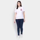 Ladies' 100% Cotton Round Neck T-Shirt , White, small image number null