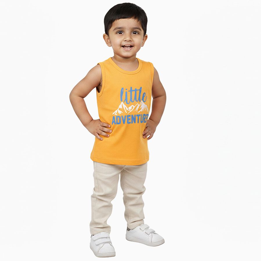 Infants' Vest, नारंगी, large image number null