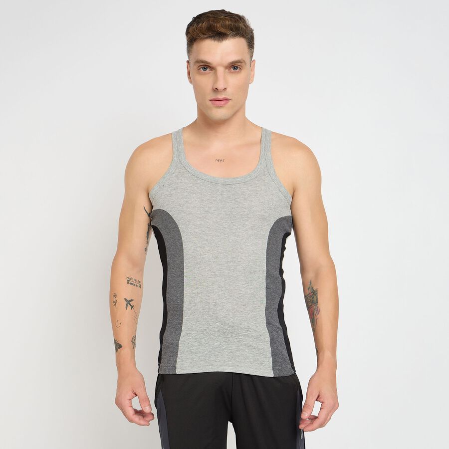 Men's Gym T-Shirt, Melange Light Grey, large image number null