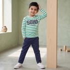 Boys Green Crew Neck Regular Boys T-Shirt, Light Green, small