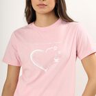 Ladies' Round Neck T-Shirt , Pink, small