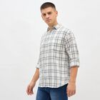 Men's Light Grey Cotton Classic Collar Casual Shirt, हल्का ग्रे, small