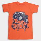 Boys' 100% Cotton Half Sleeves T-Shirt , नारंगी, small image number null