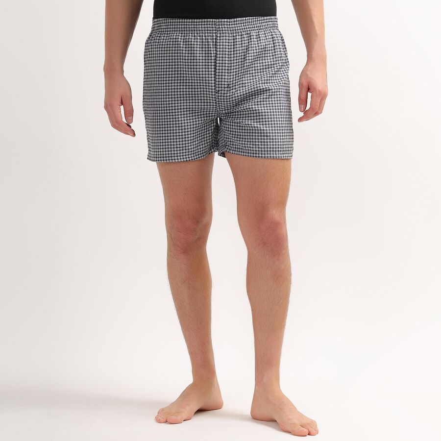 Men's Boxers, Navy Blue, large image number null