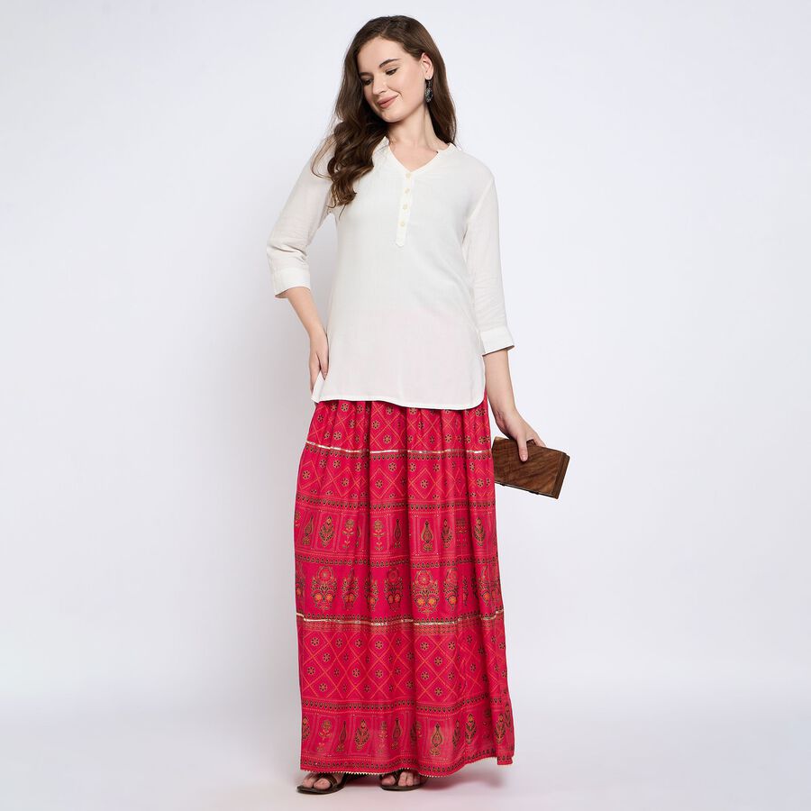 Ladies' Lehenga Skirt, रानी (फ्यूशिया), large image number null