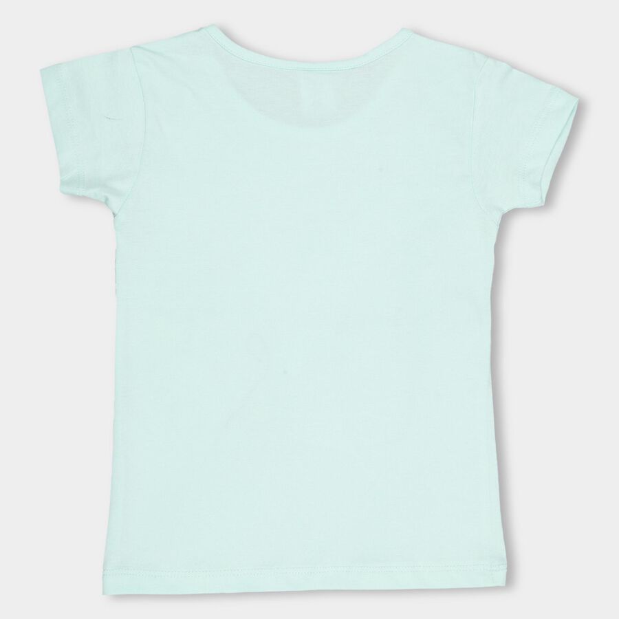 Girls' 100% Cotton T-Shirt , Light Green, large image number null
