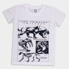 Boys' Half Sleeves T-Shirt, Off White, small image number null