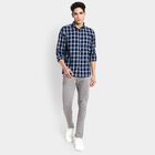 Men's 100% Cotton Casual Shirt, हल्का ग्रे, small image number null