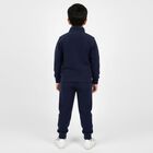 Boys' Navy Round Neck Solid Baba Suit, Navy Blue, small image number null
