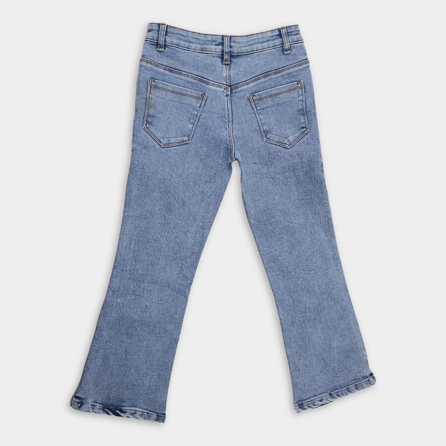 Girls' Jeans , Mid Blue, large image number null