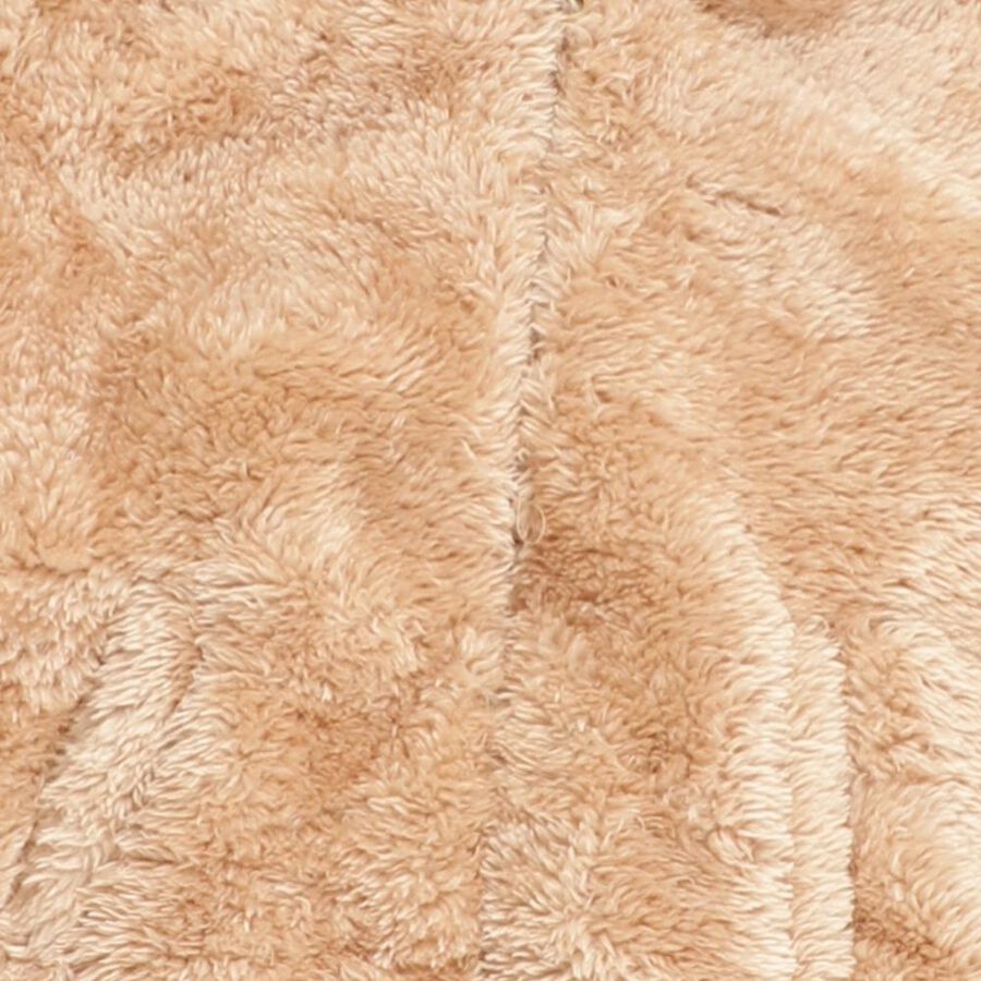 Girls Light Beige Hooded Casual Jacket, गहरा पीला, large image number null