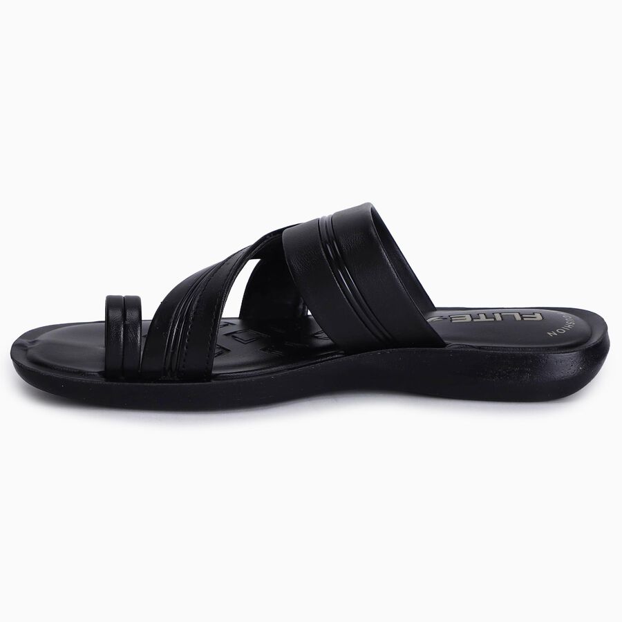 Men's Sandal, काला, large
