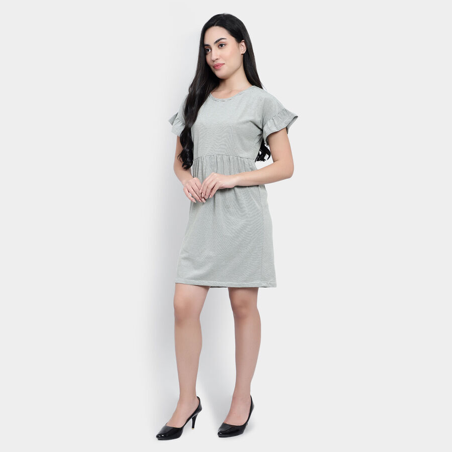 Stripes Dress, Olive, large image number null