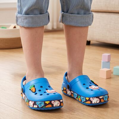 Girls' Blue Slingback Clogs Sandals