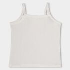 Girls' 100% Cotton Vest, Off White, small image number null