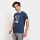राउन्ड नेक टी-शर्ट, नेवी ब्लू, small image number null