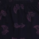 Girls' Navy Blue Regular Fit Floral Capri, नेवी ब्लू, small