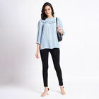 Embellished 3/4th Sleeves Top, Light Blue, small image number null