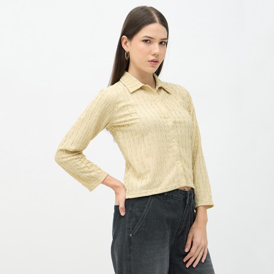 Ladies' Shirt, Beige, large