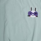 Girls Muted Sage Green Round Neck Casual Hipster Set, Light Green, small image number null