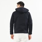 Men's Navy Hooded Casual Jacket, Navy Blue, small image number null