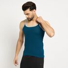 Men's 100% Cotton Gym T-Shirt , टील ब्लू, small