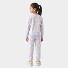 Girls Light Blue Round Neck Lounge Hipster Set, Light Blue, small