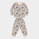 Boys' Beige Cotton Round Neck Graffiti Baba Suit, गहरा पीला, small image number null