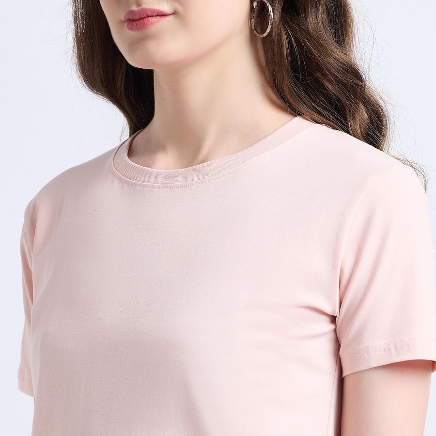 Ladies' Round Neck T-Shirt , Light Pink, large image number null