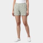 Women's Mid Grey Regular Fit Casual Shorts, मिश्रित मध्यम ग्रे, small