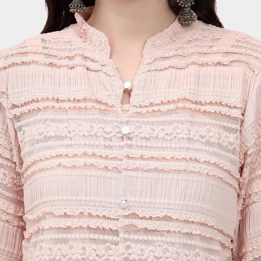 Ladies' Shirt , Pink, large