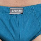 Men's 100% Cotton Briefs, टील ब्लू, small